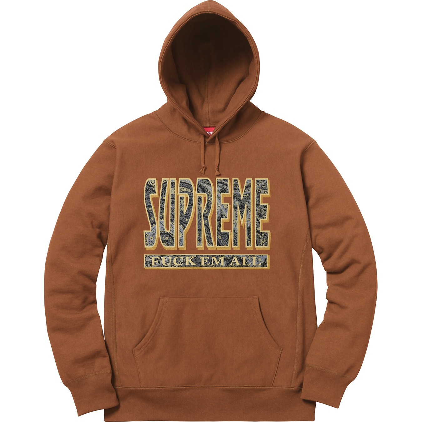 Paisley Fuck Em All Hooded Sweatshirt view 9